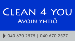 Clean 4 you Avoin yhtiö logo